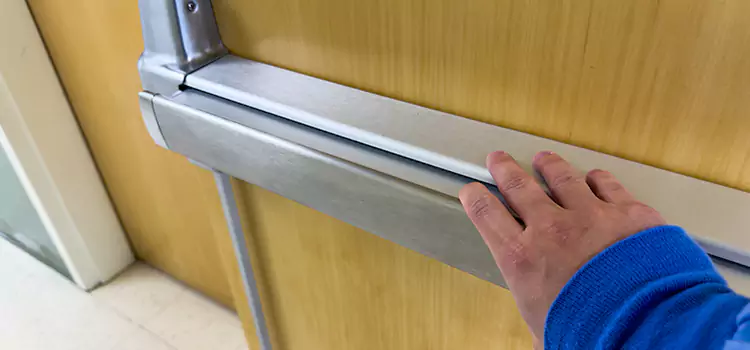 Installing a Push Bar on a Door Culver City